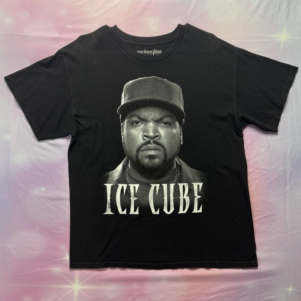 Vintage Ice Cube T-shirt We Love Fine Black Size Large